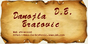 Danojla Bratović vizit kartica